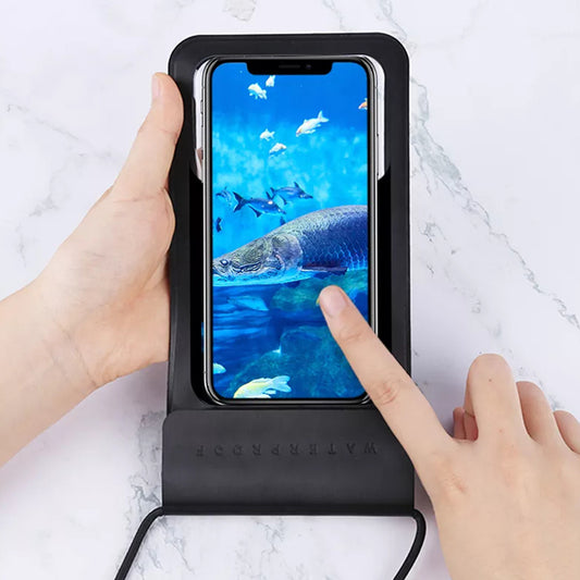 Universelle wasserdichte Hülle für Telefon max. 6,8 Zoll, Techsuit, TWC1, Türkis