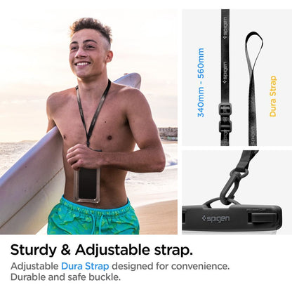 Universelle wasserdichte Handyhülle max. 6,9 Zoll, Spigen, A610, Transparent AMP04530
