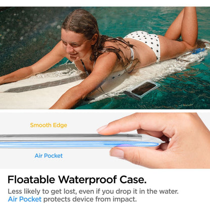Universelle wasserdichte Handyhülle max. 6,9 Zoll, Spigen, A610, Transparent AMP04530