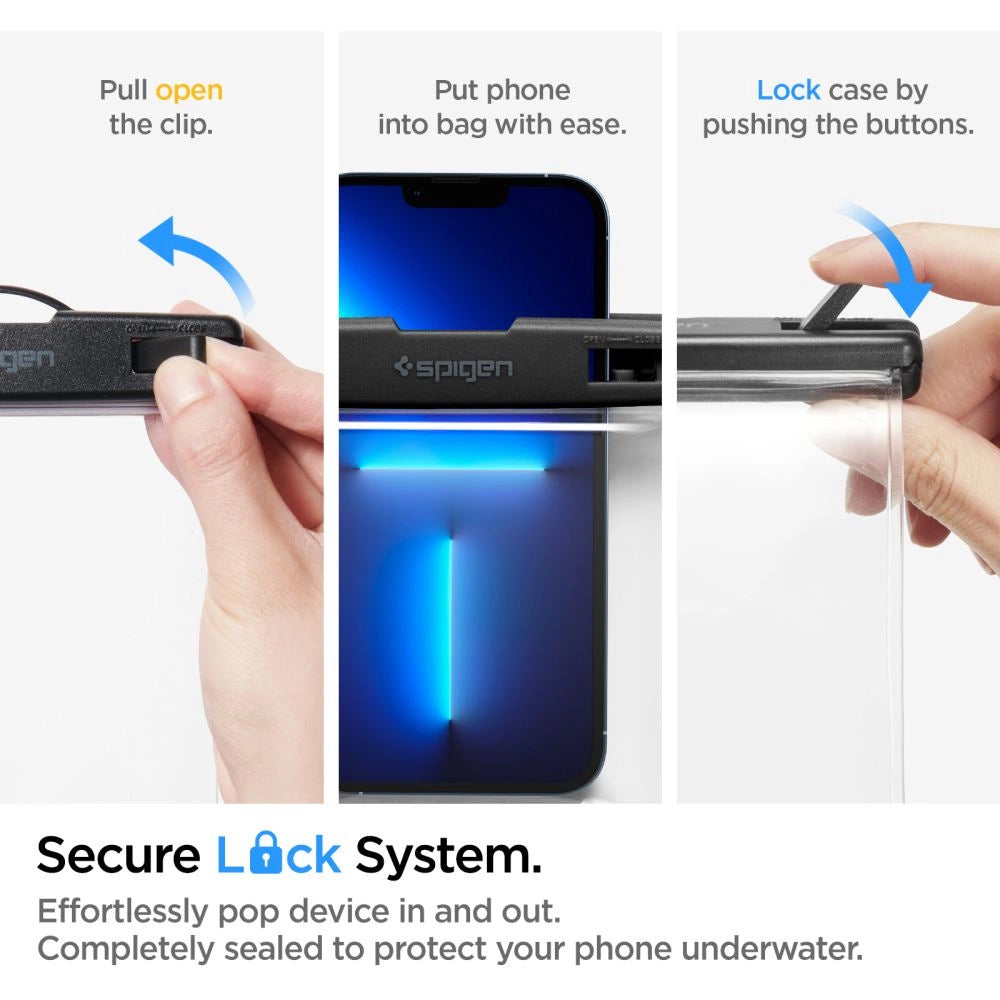 Universal Waterproof Case, Spigen, A601, Transparent