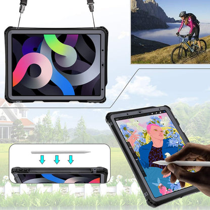 Waterproof Case for Apple iPad Air (2022) / Air (2020), ShellBox, Black