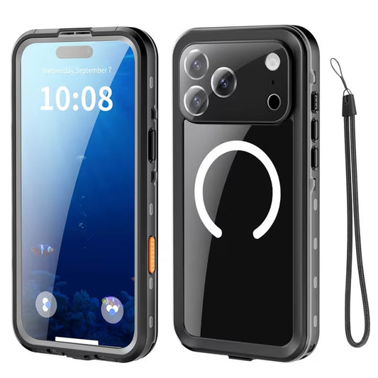 Wasserdichte Hülle für Apple iPhone 18 Pro / 17 Pro, ShellBox, Schwarz