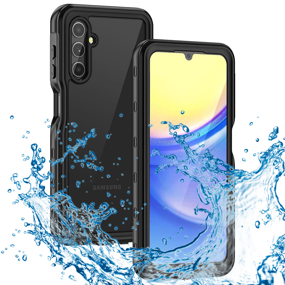 Wasserdichte Hülle für Samsung Galaxy A15 5G A156 / A15 A155, ShellBox, Schwarz