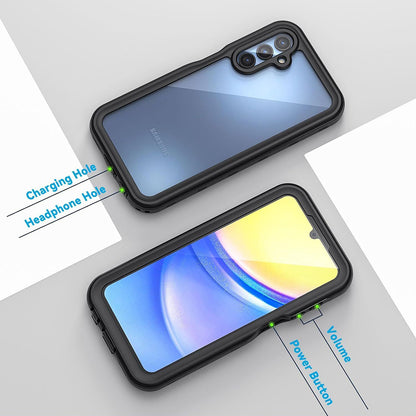 Wasserdichte Hülle für Samsung Galaxy A15 5G A156 / A15 A155, ShellBox, Schwarz