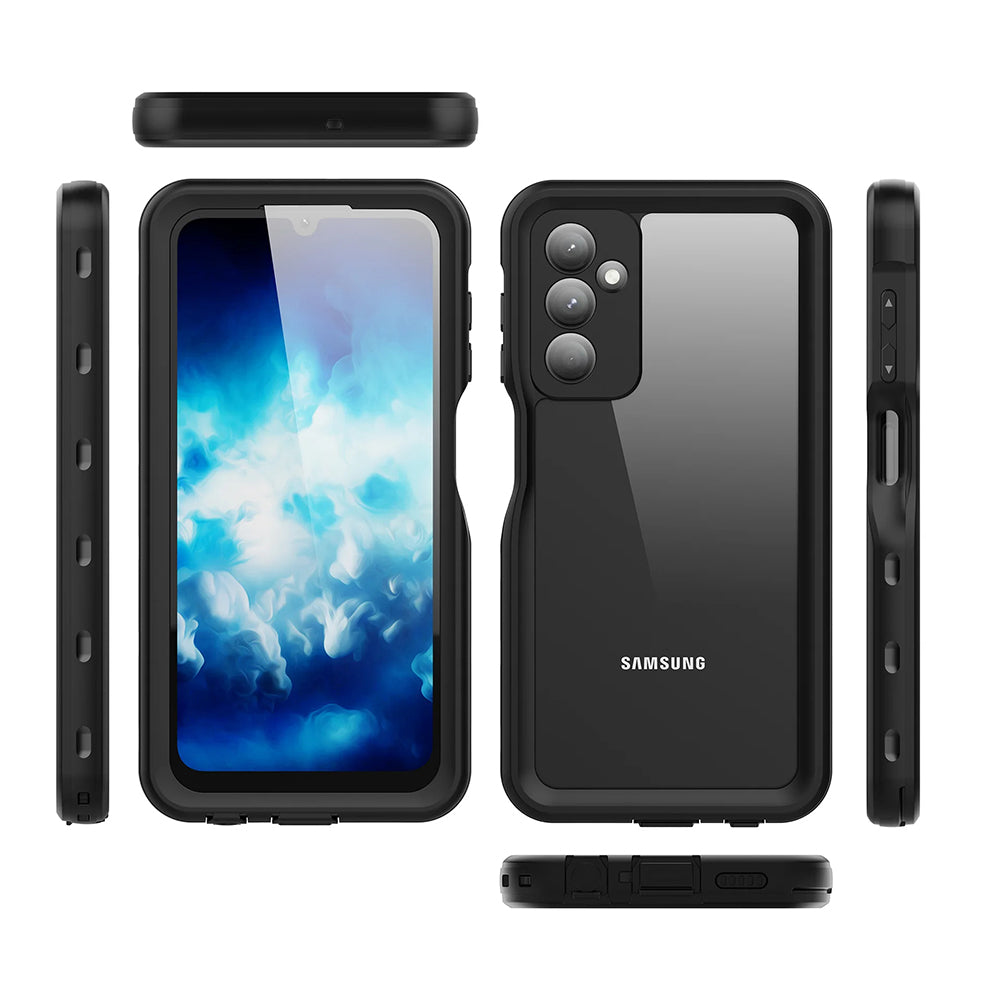 Wasserdichte Hülle für Samsung Galaxy A25 A256, ShellBox, Schwarz