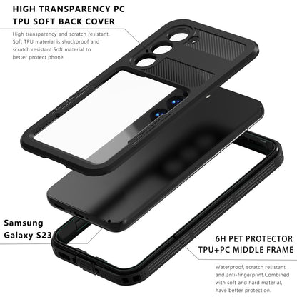 Wasserdichte Hülle für Samsung Galaxy S26 S942, ShellBox, Schwarz