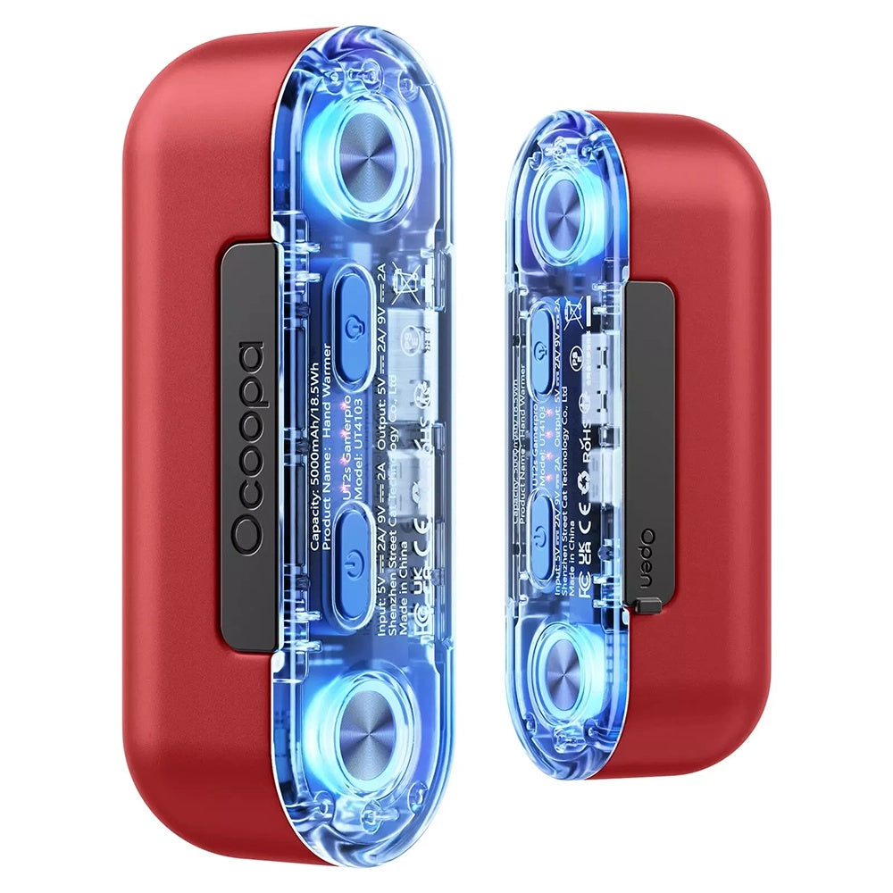 Ocoopa UT2s GamerPro Hand Warmer, Red