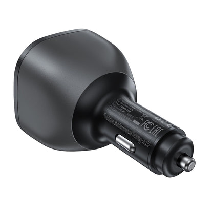 Acefast B14 Car Charger, 165W, 5A, 1 x USB-A - 2 x USB-C, Black
