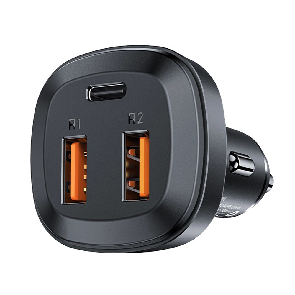 Acefast B9 Auto-Ladegerät, 66W, 5A, 2 x USB-A - 1 x USB-C, Schwarz
