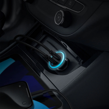 Auto-Ladegerät Anker 323, 52,5W, 3A, 1 x USB-A - 1 x USB-C, Schwarz, Wiederverpackt A2735G11