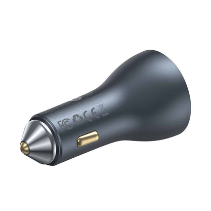 Auto-Ladegerät Baseus Golden Contactor Pro, 65W, 3A, 1 x USB-A - 2 x USB-C, Grau C00035202841-00