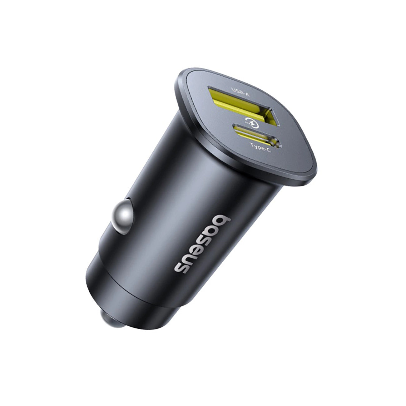 Baseus GoTrip Car Charger, 30W, 3A, 1 x USB-A - 1 x USB-C, Black