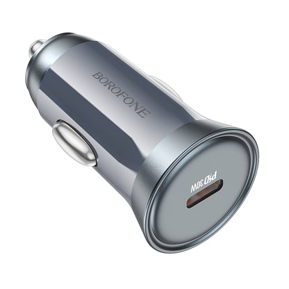 Borofone BZ26 Searcher Autoladegerät, 30 W, 3 A, 1 x USB-C, Grau