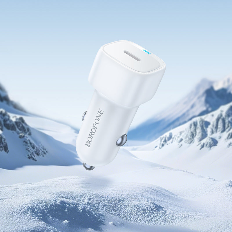 Auto-Ladegerät Borofone BZ34A Cloud, 20W, 3A, 1 x USB-C, Weiß