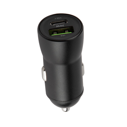 Auto-Ladegerät mit USB-C Kabel MaXlife MXCC-04, 20W, 3A, 1 x USB-A - 1 x USB-C, Schwarz