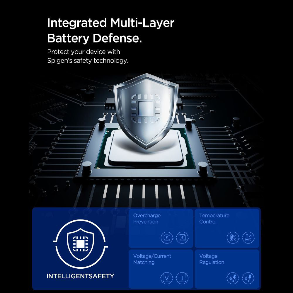 Auto-Ladegerät mit USB-C Kabel Spigen EV603BT Essential, 60W, 3A, 1 x USB-A - 1 x USB-C, Schwarz