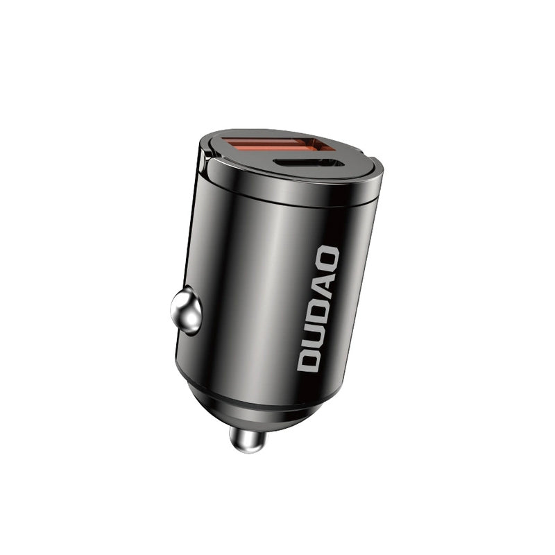 Auto-Ladegerät Dudao R3MAX, 48W, 3A, 1 x USB-A - 1 x USB-C, Schwarz