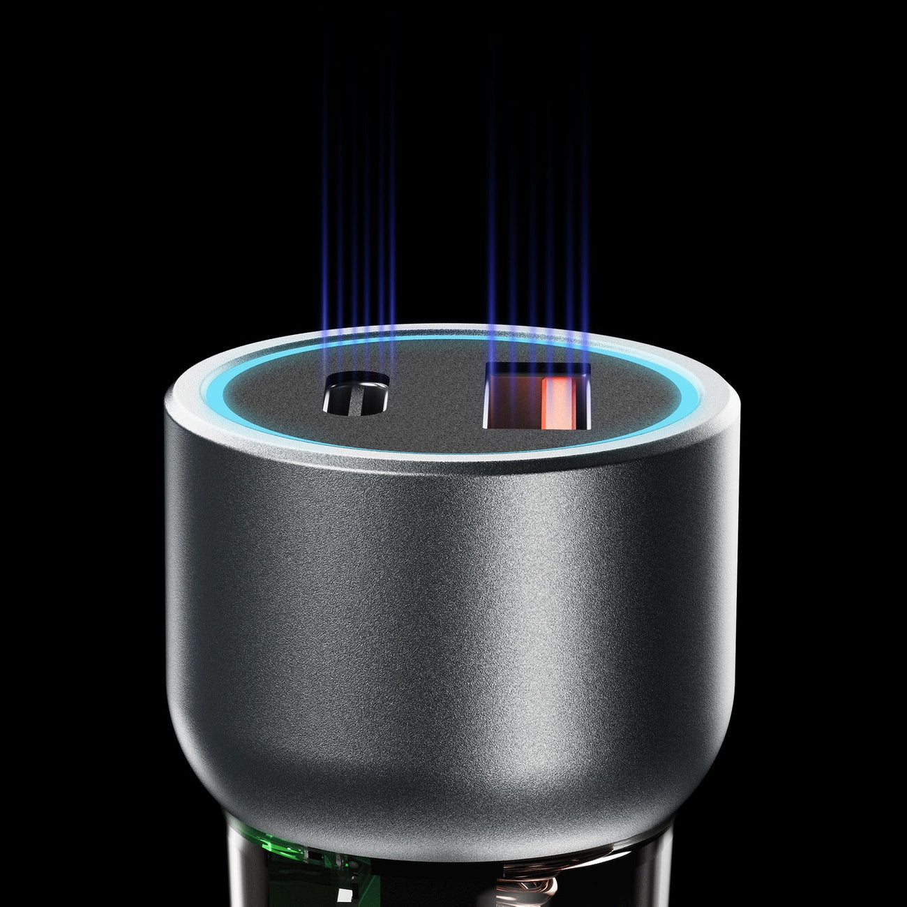 Autoladegerät Dudao R4T, 30W, 3A, 1 x USB-A - 1 x USB-C, Grau 