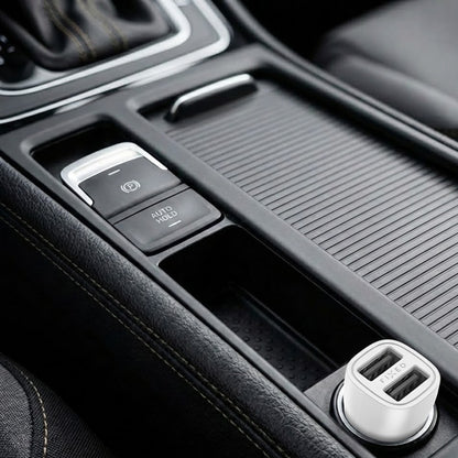 Auto-Ladegerät Fixed, 15.5W, 3A, 2 x USB-A, Weiß