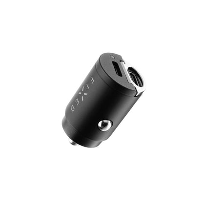 Auto-Ladegerät Fixed, 30W, 3A, 2 x USB-C, Schwarz