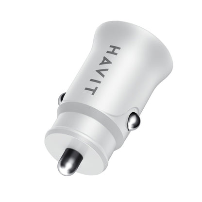 Auto-Ladegerät HAVIT CC2022, 20W, 3A, 1 x USB-A - 1 x USB-C, Weiß