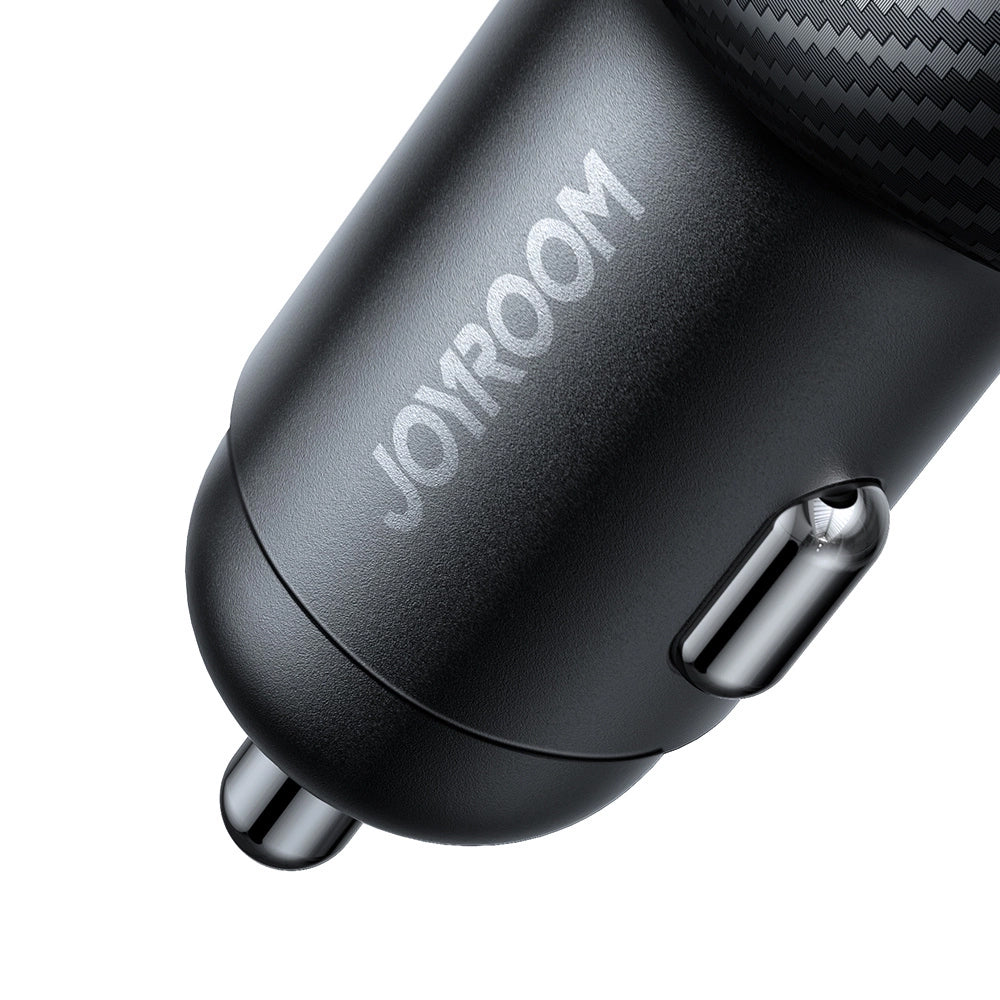 Auto-Ladegerät Joyroom JR-CCD04, 30W, 3A, 1 x USB-A - 2 x USB-C, Schwarz