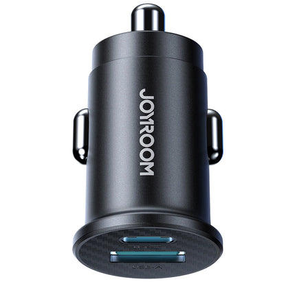 Auto-Ladegerät Joyroom JR-CCN16 Mini, 12W, 2.4A, 1 x USB-A - 1 x USB-C, Schwarz