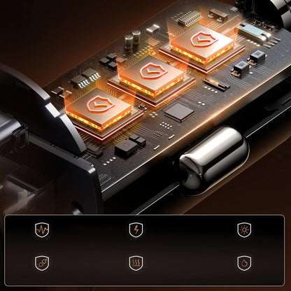 Auto-Ladegerät Joyroom JR-CCN16 Mini, 12W, 2.4A, 1 x USB-A - 1 x USB-C, Schwarz
