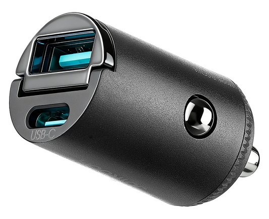 Auto-Ladegerät Joyroom JR-CCN18, 65W, 1 x USB-A - 1 x USB-C, Schwarz