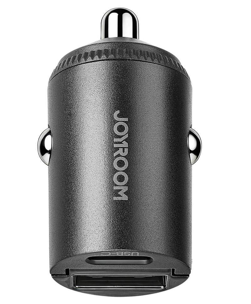 Auto-Ladegerät Joyroom JR-CCN18, 65W, 1 x USB-A - 1 x USB-C, Schwarz