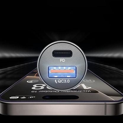 Auto-Ladegerät Lisen, 51W, 3A, 1 x USB-A - 1 x USB-C, Set 2 Stück, Schwarz YL0223080037