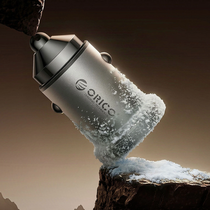 Orico MiniRing Pro Auto-Ladegerät, 45W, 3A, 1 x USB-A - 1 x USB-C, Silber