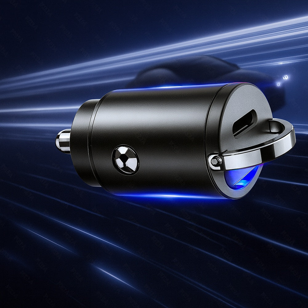 Auto-Ladegerät Techsuit C5 NanoVolt, 30W, 3A, 1 x USB-C, Schwarz