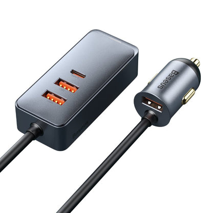 Baseus Share Together Autoladegerät, 120 W, 3 A, 3 x USB-A – 1 x USB-C, Grau CCBT-B0G