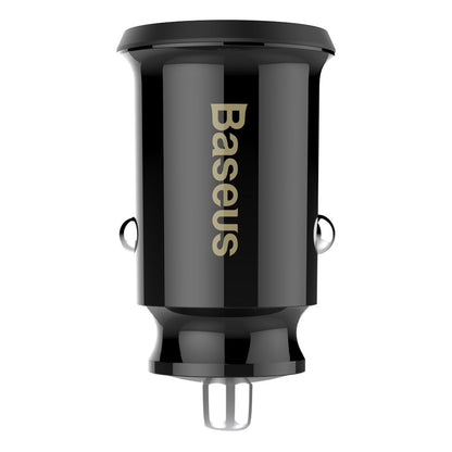 Baseus Grain Autoladegerät, 10 W, 2,4 A, 2 x USB-A, Schwarz CCALL-ML01