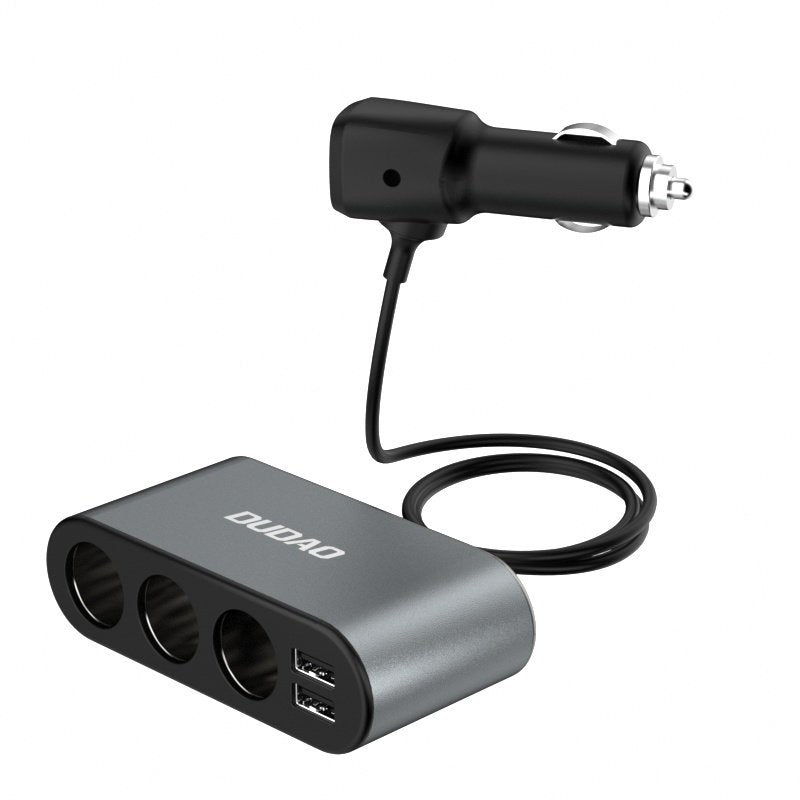 Dudao R1 Pro Feuerzeugerweiterung, 3 Ausgänge, 2 x USB-A, Display