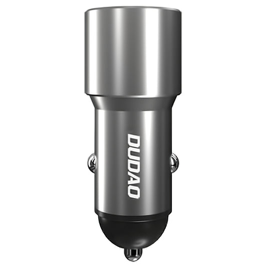 Auto-Ladegerät Dudao R4PQ, 22,5W, 3A, 1 x USB-A - 1 x USB-C, Grau