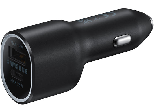 Samsung Autoladegerät, 40 W, 2 A, 1 x USB-A – 1 x USB-C, Schwarz EP-L4020NBEGEU