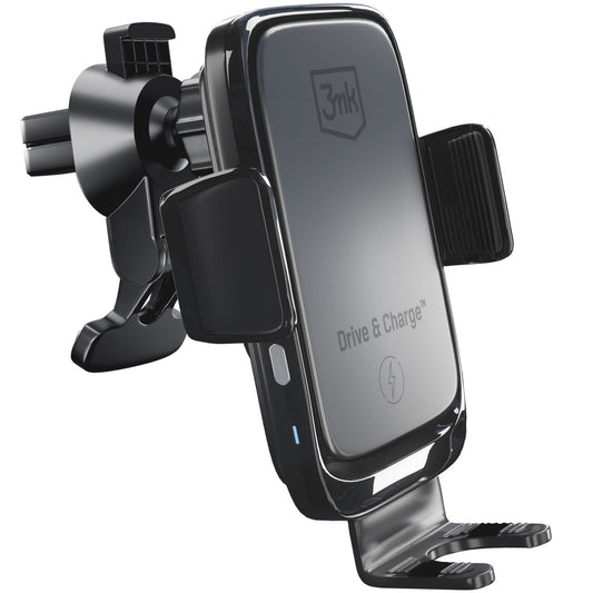 3MK Drive & Charge Wireless KFZ-Halterung | 15W | Automatische Klemmen | Schwarz