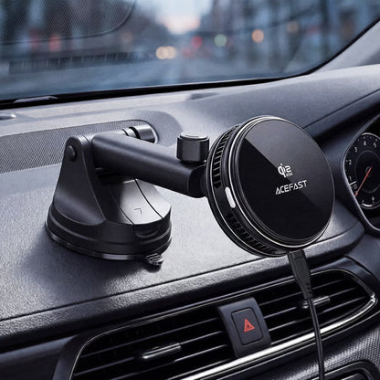 Acefast D67 Wireless Auto-Ladegerät, 25W, Schwarz