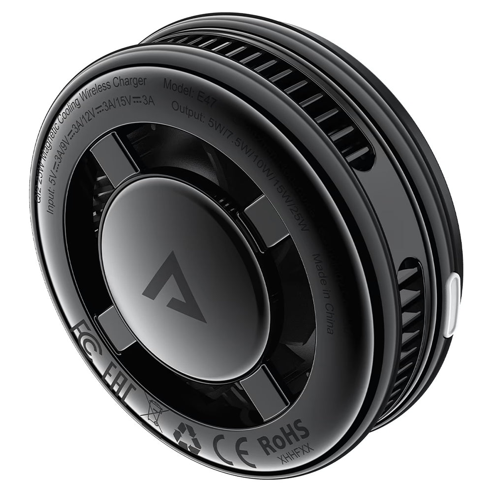 Acefast E47 2in1 Wireless Netzladegerät, 25W, Schwarz
