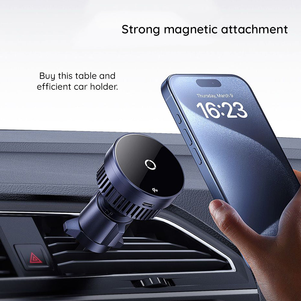 Baseus MagPro Kfz-Wireless-Ladegerät, 15W, 1.67A, Schwarz C40164100121-01