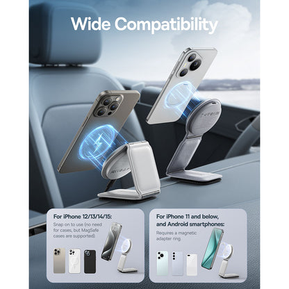 Auto Wireless Ladegerät Baseus PrimeTrip C02, 15W, 1.67A, Silber C40169003211-00