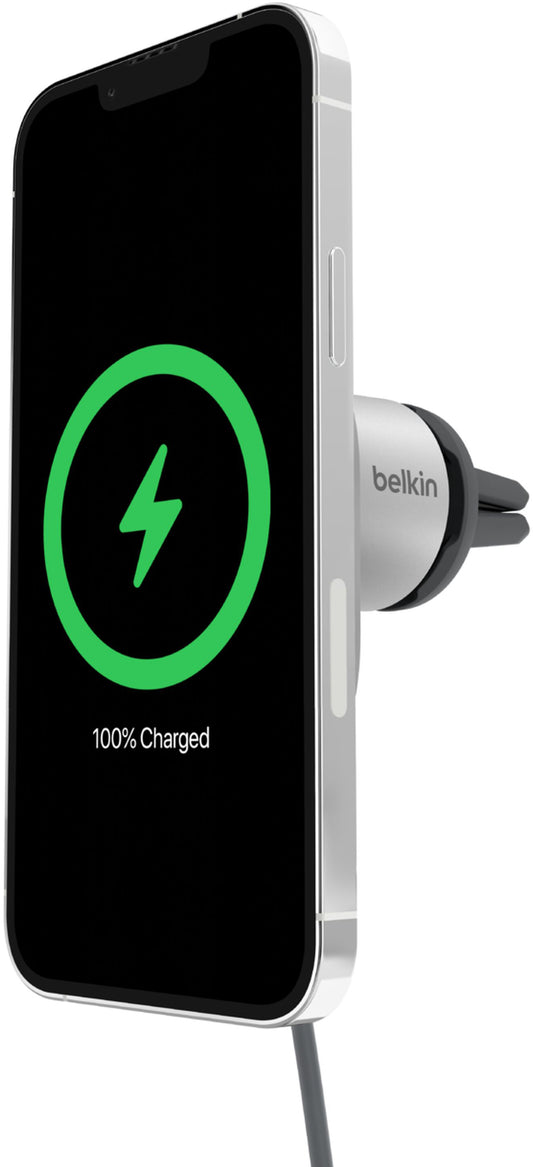 Belkin BoostCharge Pro Wireless Auto-Ladegerät, 15W, 1,67A, Weiß WIC008btGR-V2
