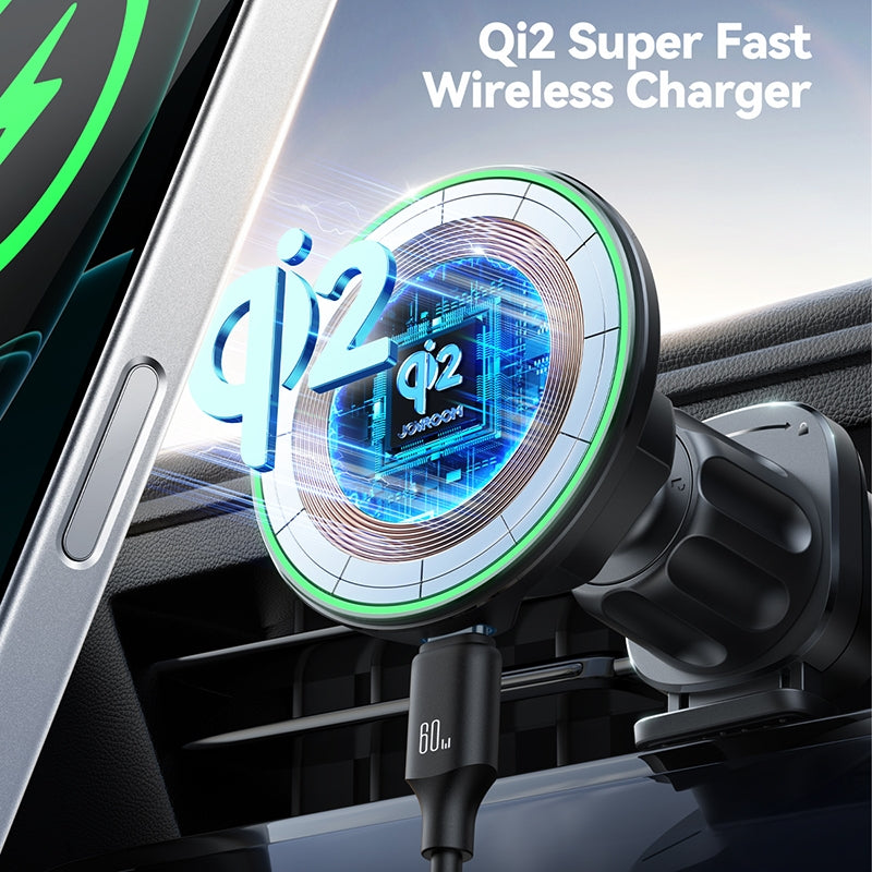 Joyroom JR-ZS412 Wireless Car Charger, 15W, 1.67A, Black