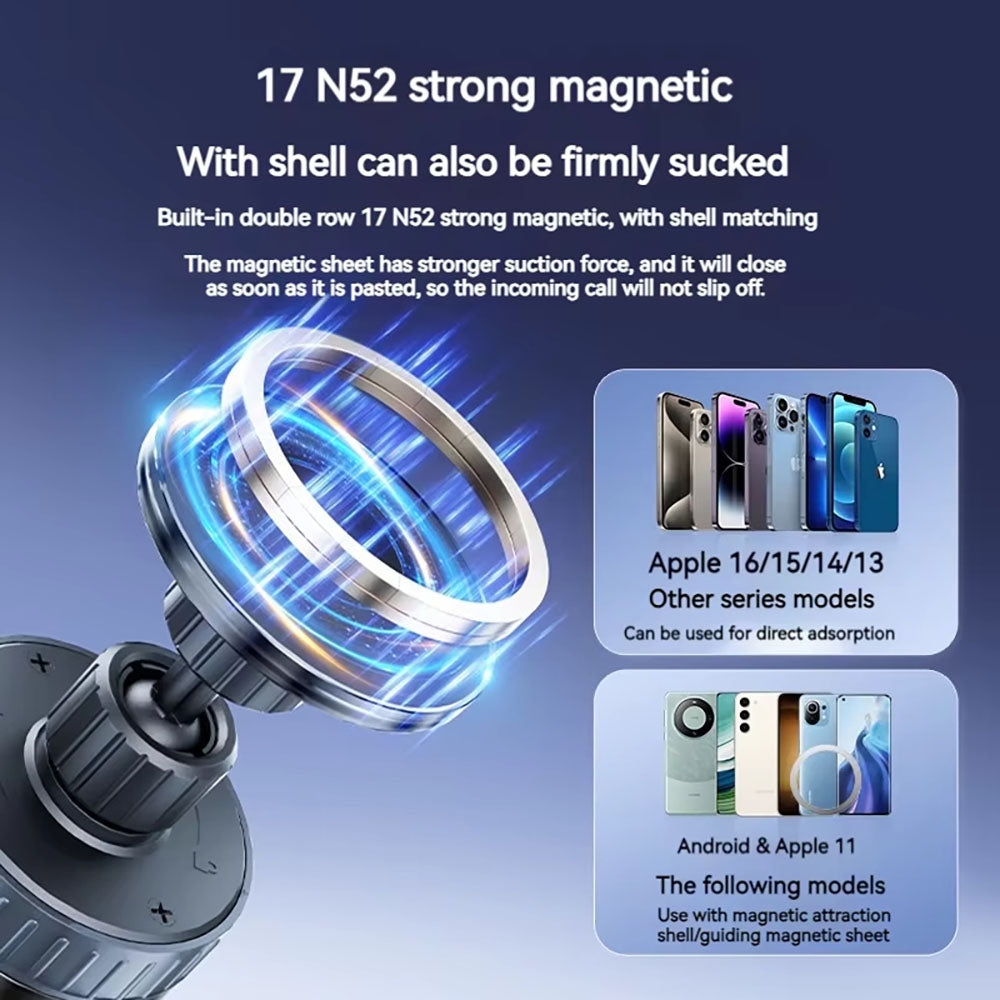 Auto Wireless Ladegerät Techsuit HOLD253, 15W, 1.67A, Schwarz