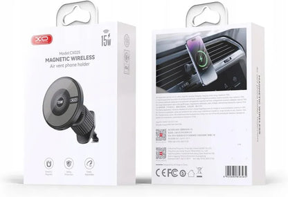 XO Design CX025 Wireless Car Charger, 15W, 1.67A, Black