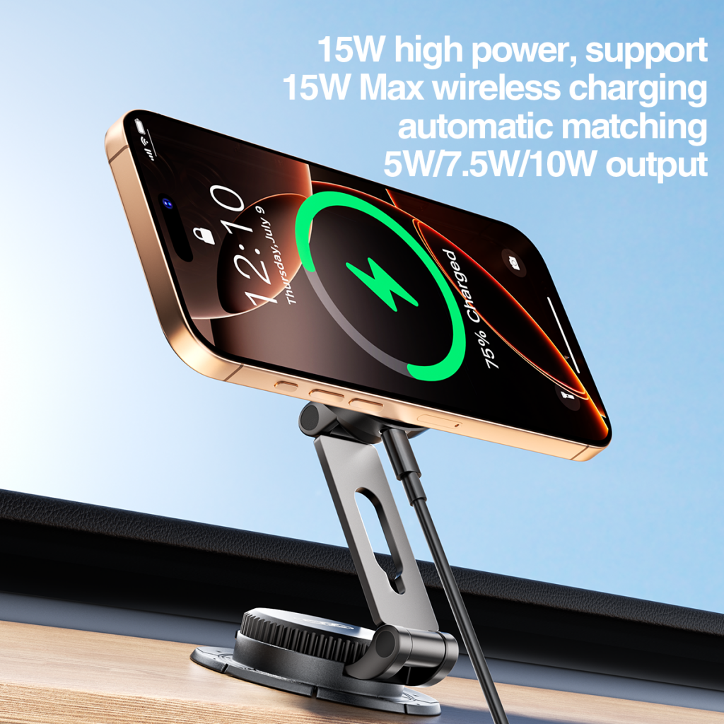 XO Design CX036 Wireless Car Charger, 15W, 1.67A, Black