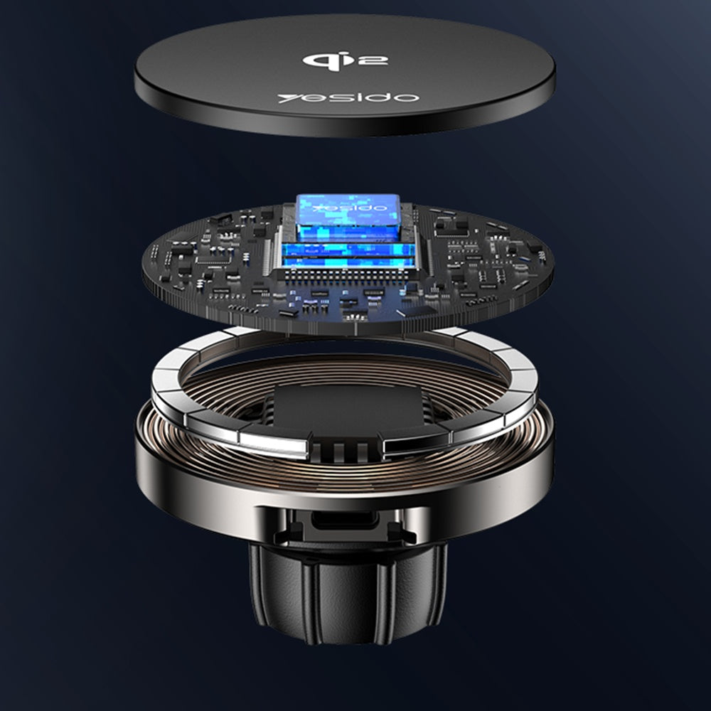 Kfz-Wireless-Ladegerät Yesido DS30, 15W, 1.67A, Schwarz