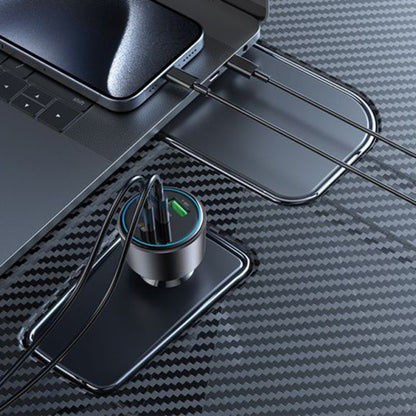 Auto-Ladegerät Yesido Y59, 200W, 5A, 1 x USB-A - 2 x USB-C, Schwarz